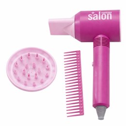 Zestaw Fryzjerski Salon Dla Dzieci Suszarka Lusterko Grzebień Akcesoria
