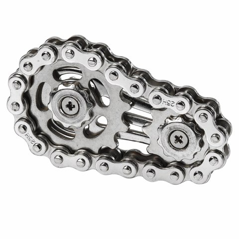 Fidget Spinner Łańcuch Zębatki Antystresowy Stal Nierdzewna Srebrny