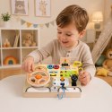 Interaktywna Tablica Manipulacyjna Edukacyjna Drewniana Kierownica Kluczyk