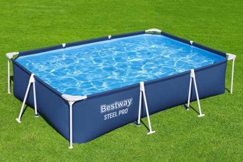 Basen Ogrodowy Stelażowy 300 cm x 201 cm x 66 cm Bestway 56404