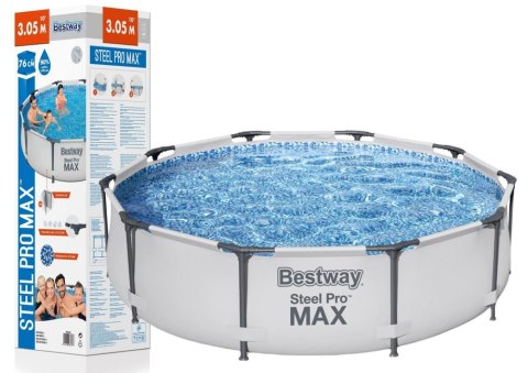 Basen Ogrodowy Stelażowy Okrągły 305 x 76 cm Bestway 56406