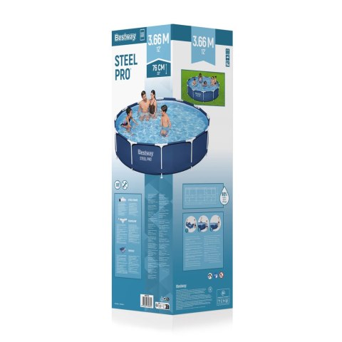 Basen Stelażowy 366 x 76 cm Bestway 56706