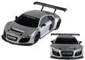 Auto R/C Zdalnie Sterowane Sportowe AUDI R8 LMS Srebrne 1:24