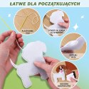 Zestaw Kreatywny Pluszaki Do Szycia Filcowe Zwierzęta Leśne DIY 6 szt.