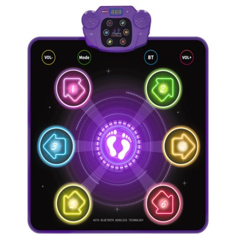 Mata Taneczna Interaktywna Dla Dzieci Bluetooth 5 Trybów 3 Języki