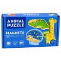 Puzzle Magnetyczne Nauka Zwierząt Magnesy Na Tablice Lodówkę 30 el.
