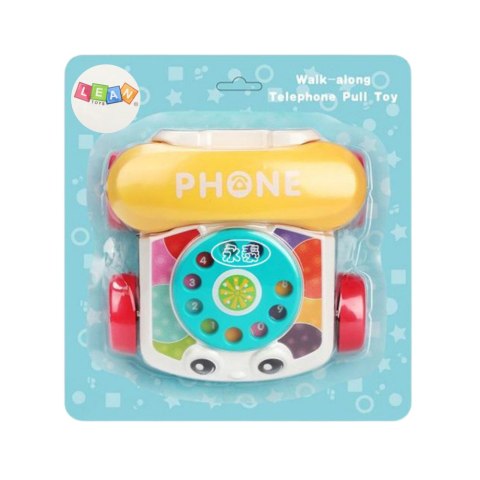 Telefon Na Kółkach Do Ciągnięcia Interaktywny Kolorowy