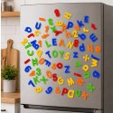 Literki Cyferki Magnetyczne w Słoiku Alfabet 78 Elementów