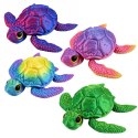 Figurka Żółw Morski 3D Ruchome Płetwy Głowa Mieniący Się Kolorowy 8 cm