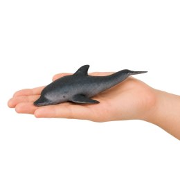 Gumowa Figurka Delfin Morski Miękka Realistyczna TPR Ciemnoszary 17,5 cm