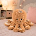 Pluszowa Ośmiornica Maskotka Przytulanka Z Przyssawką Beżowa 16 cm