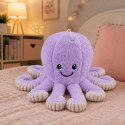 Pluszowa Ośmiornica Maskotka Przytulanka Z Przyssawką Fioletowa 16 cm