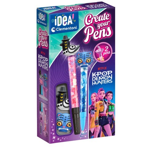 Idea Art Mini Fabryka Długopisów K-popowe Łowczynie Demonów Derpy i Sussie Clementoni 18479