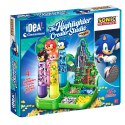 Idea Art Zestaw Fabryka Markerów Zakreślaczy 4 sztuki Sonic Clementoni 18424