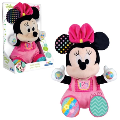 Pluszowa Interaktywna Disney Baby Minnie Uczy i Przytula Język Polski Clementoni 50130