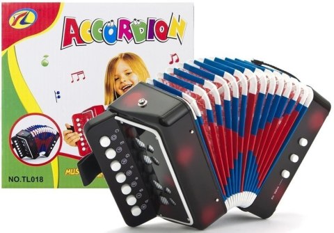 Akordeon Dla Dzieci Instrument Muzyczny Harmonia Melodie Czarny