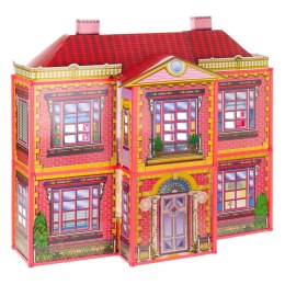 Willa Duży Domek Dla Lalek 6 Pokoi Meble Akcesoria 128 el.