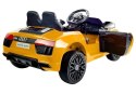 Auto na Akumulator Audi R8 Spyder Żółty Lakierowany Pilot MP3 Światła LED