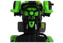 Traktor Koparko-Ładowarka Na Akumulator Dla Dzieci Z Ruchomą Łyżką Zielona