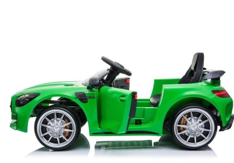 Auto Pojazd Na Akumulator Mercedes GT R Dla Dzieci Światła LED MP3 Zielony
