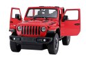 Auto R/C Jeep Wrangler Rubicon 1:14 Rastar Czerwony