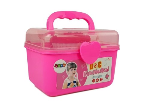 Zestaw Lekarski Mały Dentysta Akcesoria W Walizce Różowy