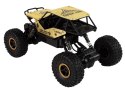 Auto RC Wysokie Koła 1:18 Plastikowe Czarne Złote