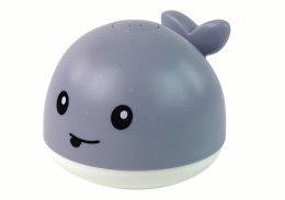 Wieloryb Tryskający Wodą Interaktywna Zabawka do Kąpieli Szary