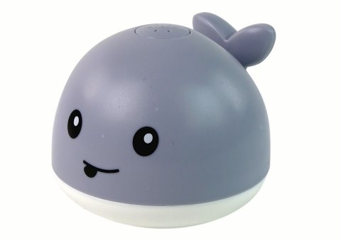 Wieloryb Tryskający Wodą Interaktywna Zabawka do Kąpieli Szary