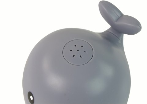 Wieloryb Tryskający Wodą Interaktywna Zabawka do Kąpieli Szary