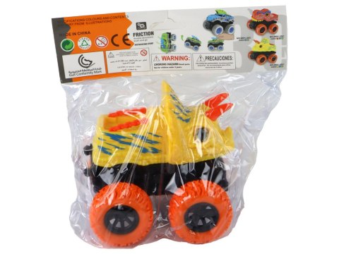 Pojazd Terenowy Pchacz Triceratops Gumowe Koła Żółty