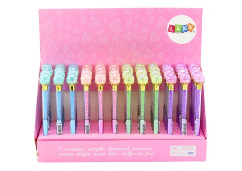 Długopis Z Diamentową Kulą Diamenciki Niebieski Wkład 0.7mm Mix