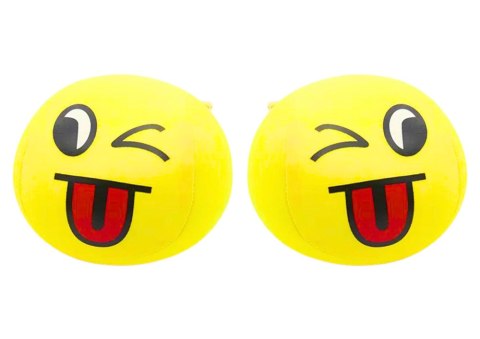 Miękka Piłeczka Piłka Buźka Emoji Żółta 9cm