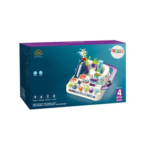 Tor Przeszkód Interaktywny Parking Dla Dzieci Cztery Autka