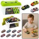 Zestaw Resoraków w Walizce Samochody Kolorowe 30 szt