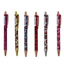 Długopis Metalowy Automatyczny Panterka Niebieski Tusz 1.0mm