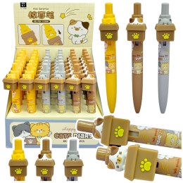 Długopis Żelowy Z Kotem W Pudełku Niebieski Tusz 0.5mm