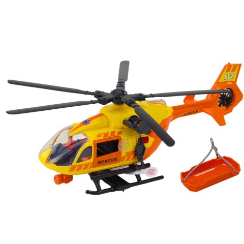 Helikopter Ratunkowy Hak Nosze Światła Dźwięki Pomarańczowy 1:12