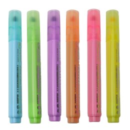 Zestaw Zakreślaczy Szkolne Biurowe Kolorowe 6szt.