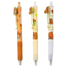 Długopis Żelowy Kapibara Niebieski Tusz 0.5mm 14cm Mix