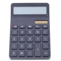 Kalkulator Biurowy Szkolny 12-Cyfrowy Wyświetlacz LCD Solar Czarny