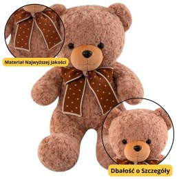 Pluszowa Maskotka Przytulanka Miś Z Kokardą W Groszki 45cm