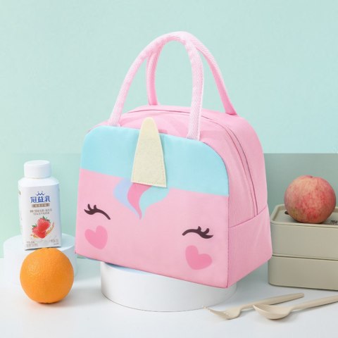 Torba Termiczna Izolacyjna Śniadaniowa Lunch Bag Jednorożec 23cm
