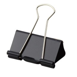 Zestaw Uniwersalne Klipsy Biurowe Stal Sprężynowa Czarny 51mm 12szt