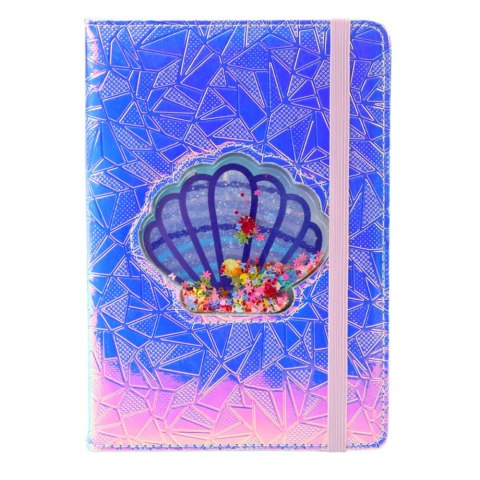 Zeszyt Notatnik W Linie Muszla Z Konfetti Holograficzny A5 70 Kartek