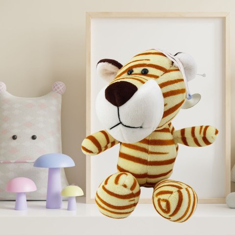 Pluszowa Maskotka Przytulanka Tygrys Z Przyssawką Kremowy 23 x 12 cm