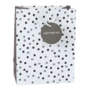 Torba Prezentowa Z Kropkami Napis Just For You 23 x 18 x 10,5 cm