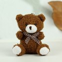 Miś Pluszowy Brelok Zawieszka Ozdoba Brązowy 8cm