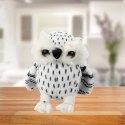 Pluszowa Mała Sowa Maskotka Przytulanka Biała Czarne Cętki 15cm