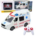 Karetka Ambulans Zdalnie Sterowany RC Światła Dźwięki 1:20 Biały